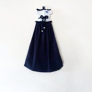 Crochet DressTea Towel, Crochet Dish or Hand Hanging Towel